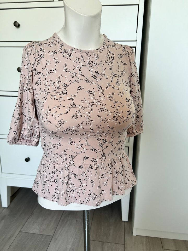 neu XS floral rosa geblümt Blumen Muster Shirt Top Damen in Bielefeld