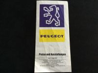 Peugeot Prospekt Preisliste 1983 Ausstattung 205 305 505 604 Schleswig-Holstein - Kiel Vorschau