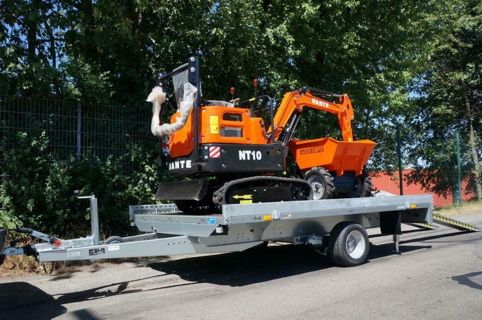 Minibagger Nante NT10+MiniDumper+Plattformanhhänger * 12999,- € in Waldbröl