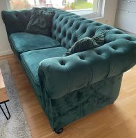 Couch/Sofa Chesterfield Samt Grün Niedersachsen - Braunschweig Vorschau