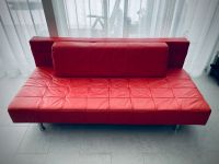 Leder Sofa Couch rot Design 200 x 90 cm (sehr guter Zustand) Baden-Württemberg - Schutterwald Vorschau