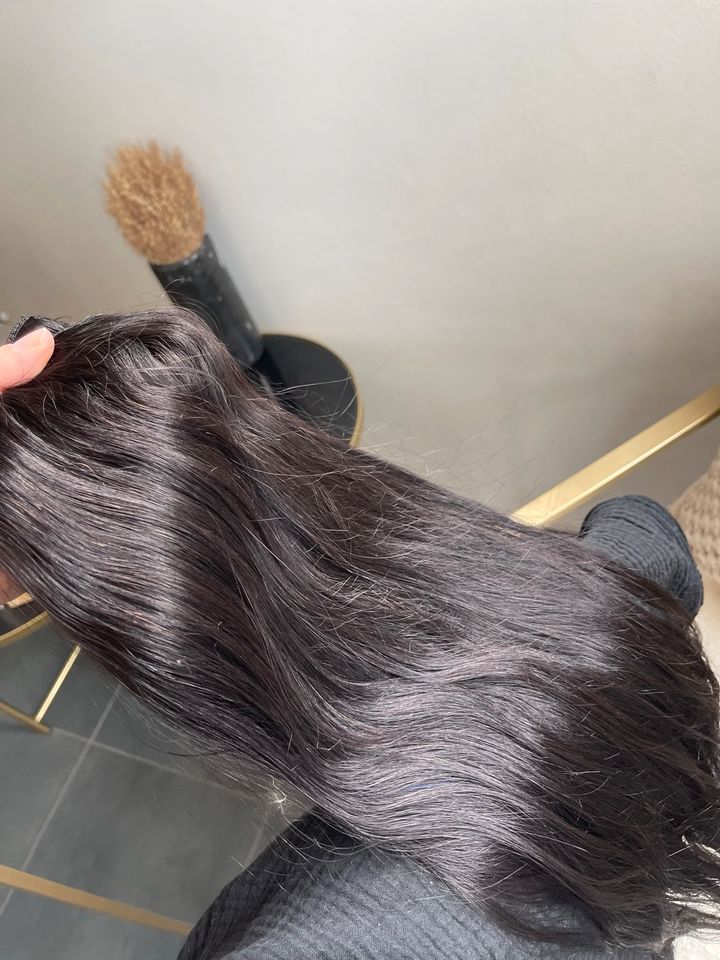 55-60 cm 140 Gramm CLIP IN EXTENSIONS indisches remy Echthaar in Moers