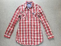 Superdry Bluse Hemd rot kariert tailliert Gr.S Bayern - Elchingen Vorschau