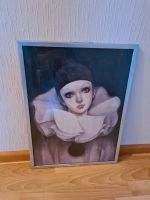 Pierrot Bild mit Rahmen, Vintage, ca. 43 x 58 cm Saarland - Püttlingen Vorschau