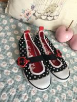 KICKERS England Leinenschuh Ballerina 31 32 schwarz weiß Polkadot Nordrhein-Westfalen - Bad Salzuflen Vorschau