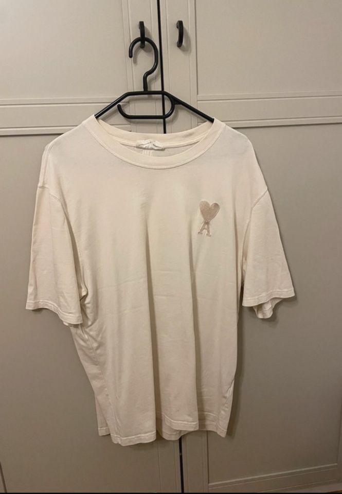 Ami Paris de Coeur T-Shirt L beige cream in Hamburg