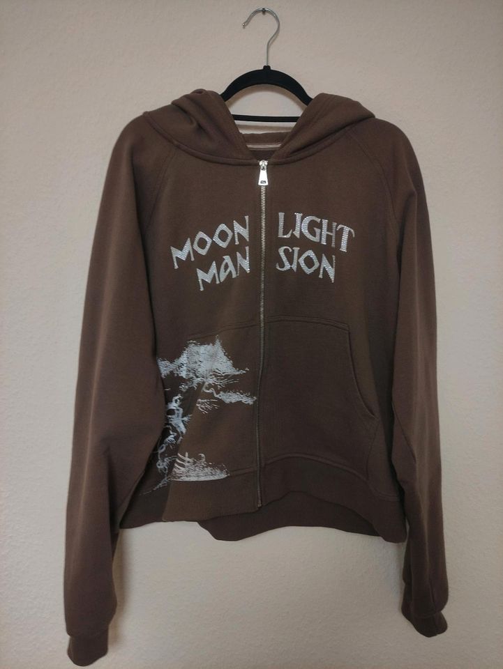 Moonlight Mansion Zip-Hoodie Tree-Zip-Up Braun M in Göda