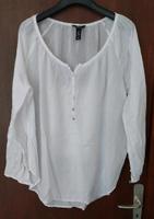 H&M BB Bluse, transparent, Weiß, Gr.48, Baumwolle Hessen - Bad Arolsen Vorschau