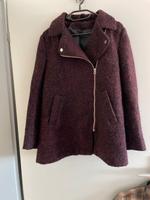 Bikerjacke Übergang Herbst H&M 38 40 M schwarz lila Beere Mantel Bayern - Ottobeuren Vorschau
