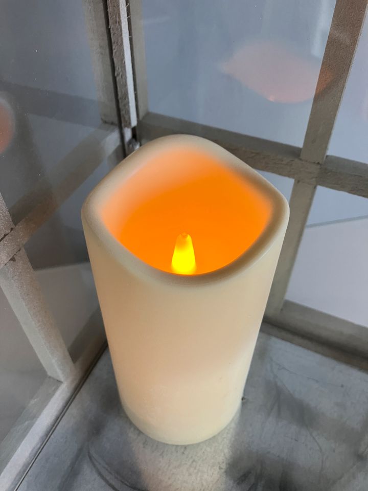 Dekolaterne mit LED Kerze in Wolfsburg