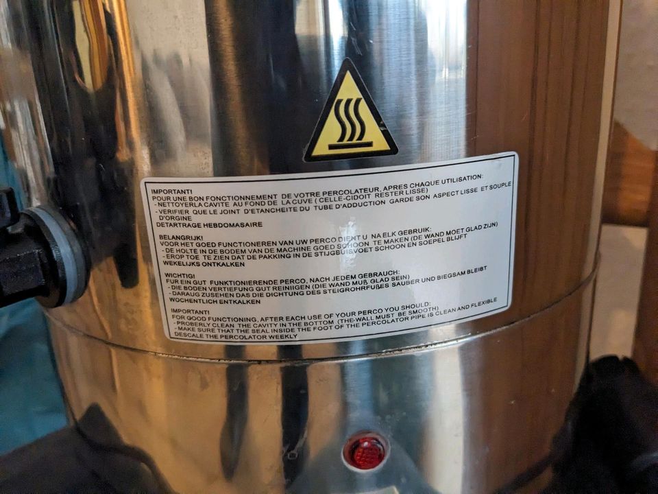Kaffeemaschine 12 Liter von Animo PerkoStar, filterlos in Neuenrade
