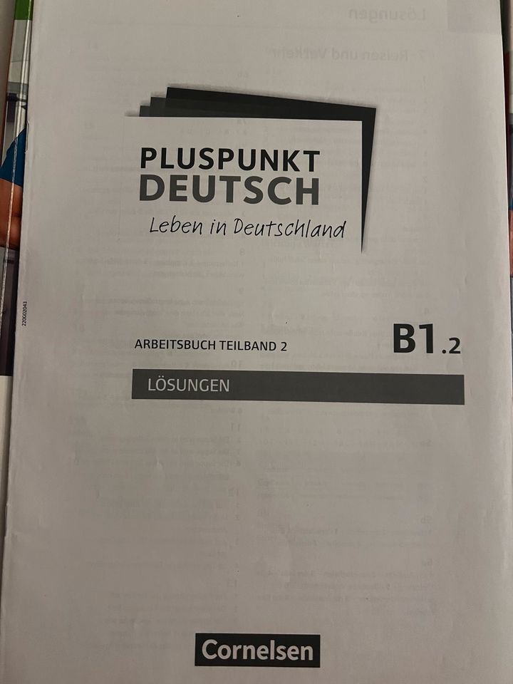 PLUSPUNKT DEUTSCH Leben in Deutschland B1.2 Arbeits & Kursbuch in Filderstadt