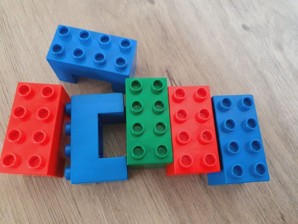 68 Lego Duplo XXL Sondersteine Dachsteine Brücke flache Steine in Salzatal