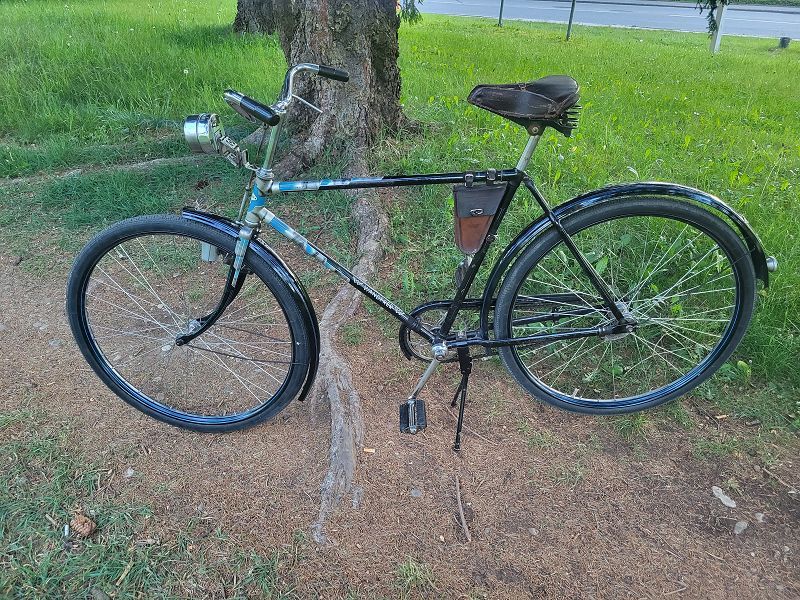 Wanderer Fahrrad 30er Jahre geflammt Oldtimer Fahrrad in Haar