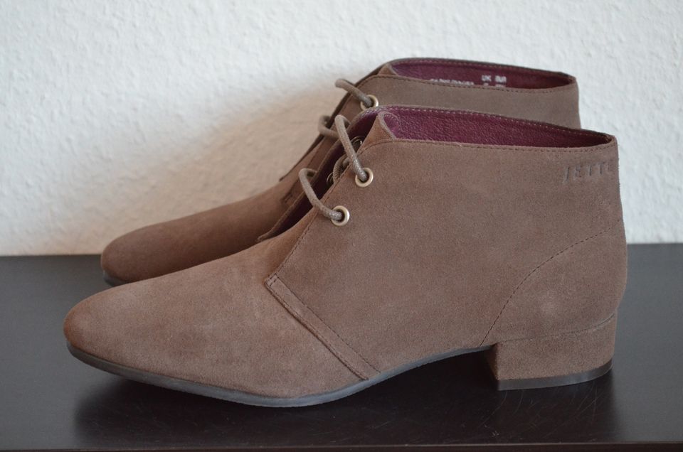 Jette Joop Stiefeletten Gr. 40,5 Wildleder taupe Braun NEU! in Berlin