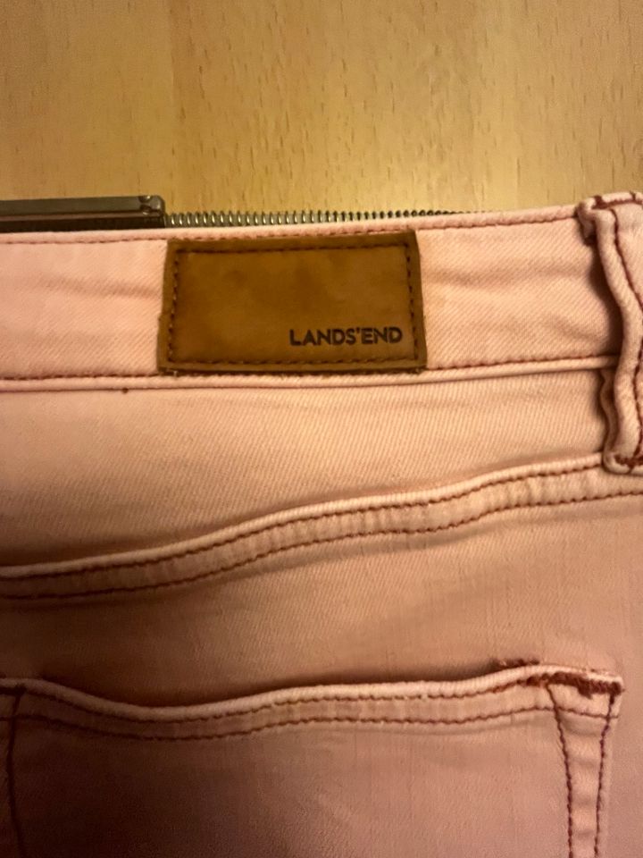 Lands‘ End Slim Jeans Gr 38 M Rosa Rosé Hose in Bispingen