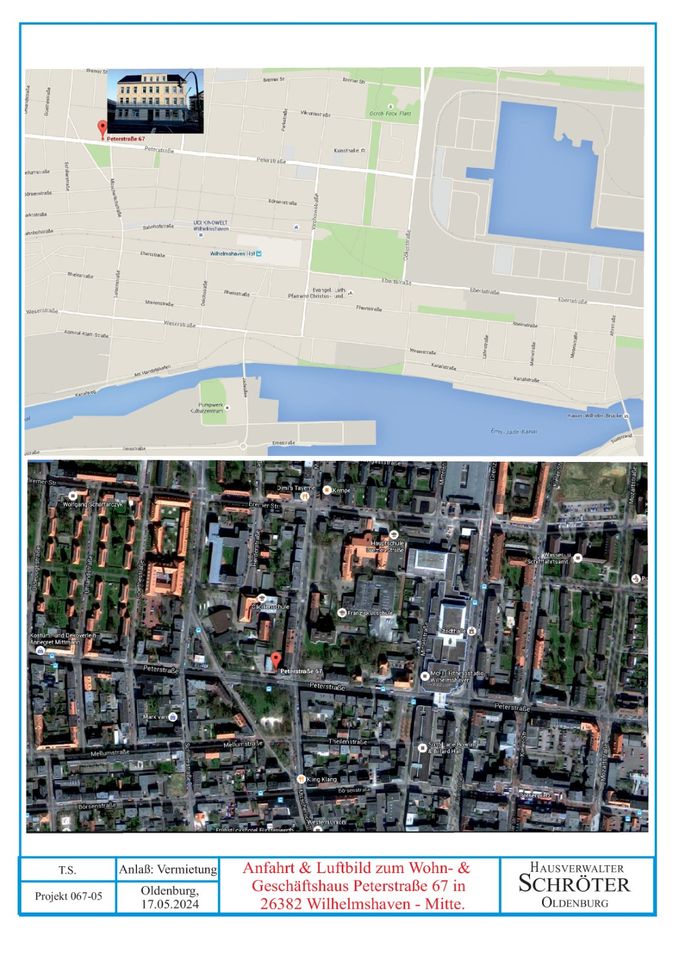 Möblierte Singlewohnung in Wihelmshaven - Mitte in Wilhelmshaven