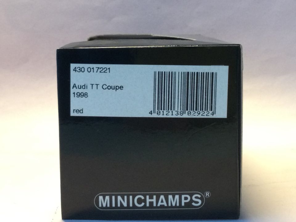 Minichamps 1:43 Audi TT Coupé 1998 Rot Art: Nr. 430 017221 in Einhausen (Thüringen)