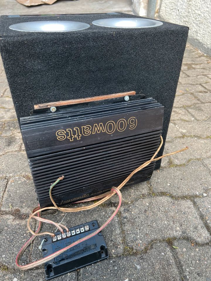 Hanseatic Verstärker 600watt + Bass Kiste in Neustadt an der Aisch