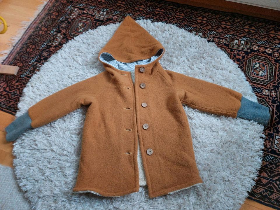 Kidcat wie Petit Cochon Walkjacke Wollwalkjacke Teddyfell in Gundelfingen