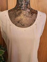 NEU.DELMOD.Sommer Stretch Top mit Perlen.Beige.Gr.44/18UK Bremen - Huchting Vorschau
