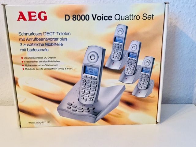 AEG D 8000 Voice Quattro Set mit Originalverpackung !! in Schömberg