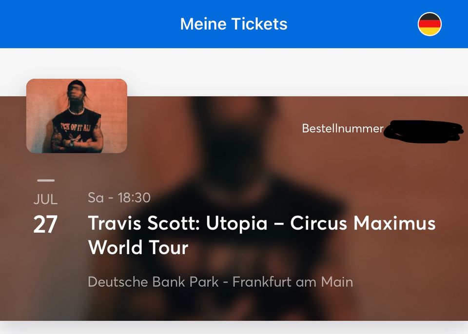 ✅ Travis Scott Maximus Tour Frankfurt Konzert [3x] Stehplatz ✅ in Bad Nauheim