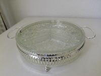 Schale, Kristall - / Glasschale, silver plated, Made in England Bayern - Ampfing Vorschau