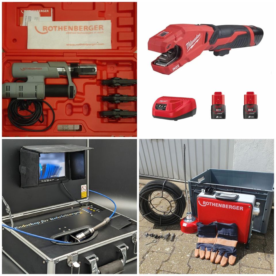 ⚡ Rohrpresse Rohrschneider Rohrkamera Rohrreinigung mieten in