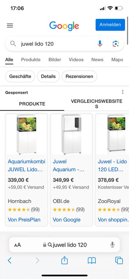 Aquarium Juwel Lido 120 + Unterschrank in Garbsen