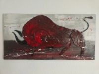 Gemälde Stier rot, grau, schwarz, weiß Hessen - Hofheim am Taunus Vorschau