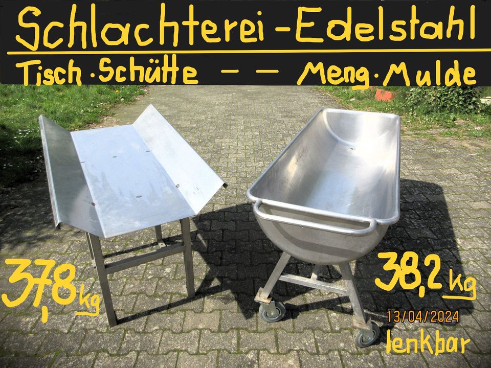 Großer - Edelstahl - Tisch - Schütte --- 37,8 kg in Lemgow