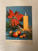 70er Postkarte Neujahrsgruß Silvester Weihnachten Hamburg-Mitte - Hamburg St. Georg Vorschau