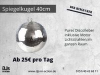 Verleih: Spiegelkugel 40cm mit Motor Disco Effekt | mieten leihen Niedersachsen - Goslar Vorschau