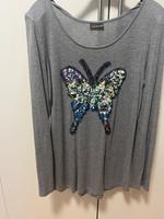 Langarmshirt mit Pailetten Schmetterling Hessen - Lich Vorschau