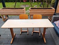 Schultisch, retro mit 2 Stühlen Nordrhein-Westfalen - Borken Vorschau