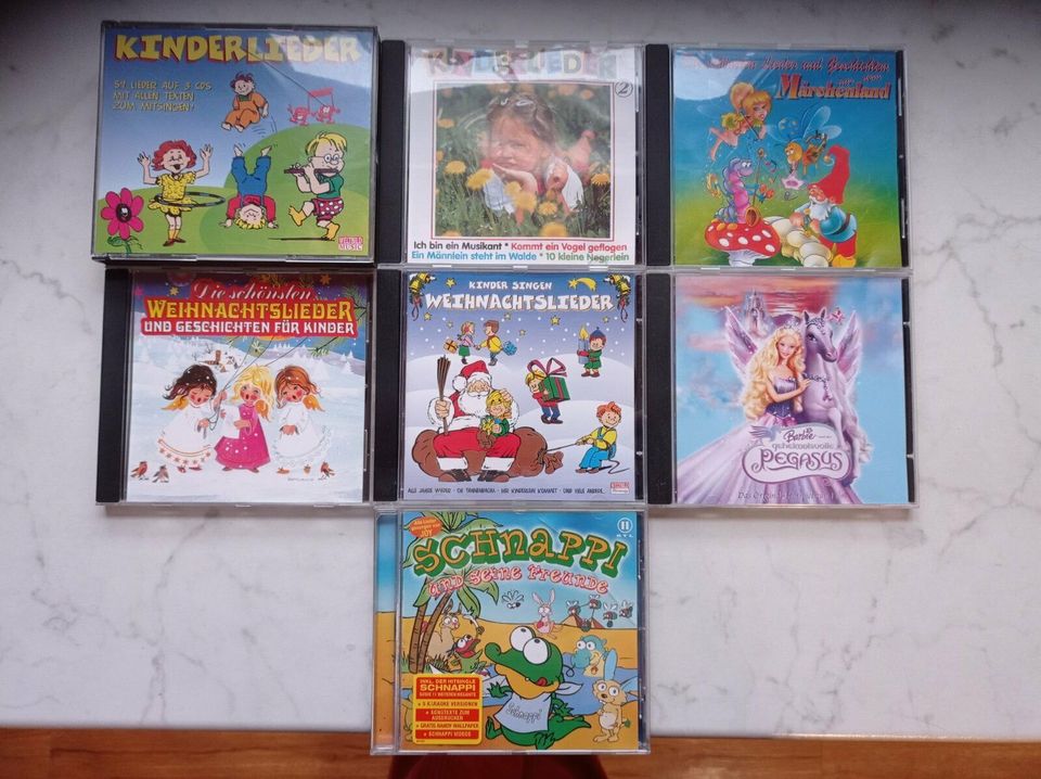 CD's Kinderlieder, Märchen, Barbie, Schnappi in Veilsdorf
