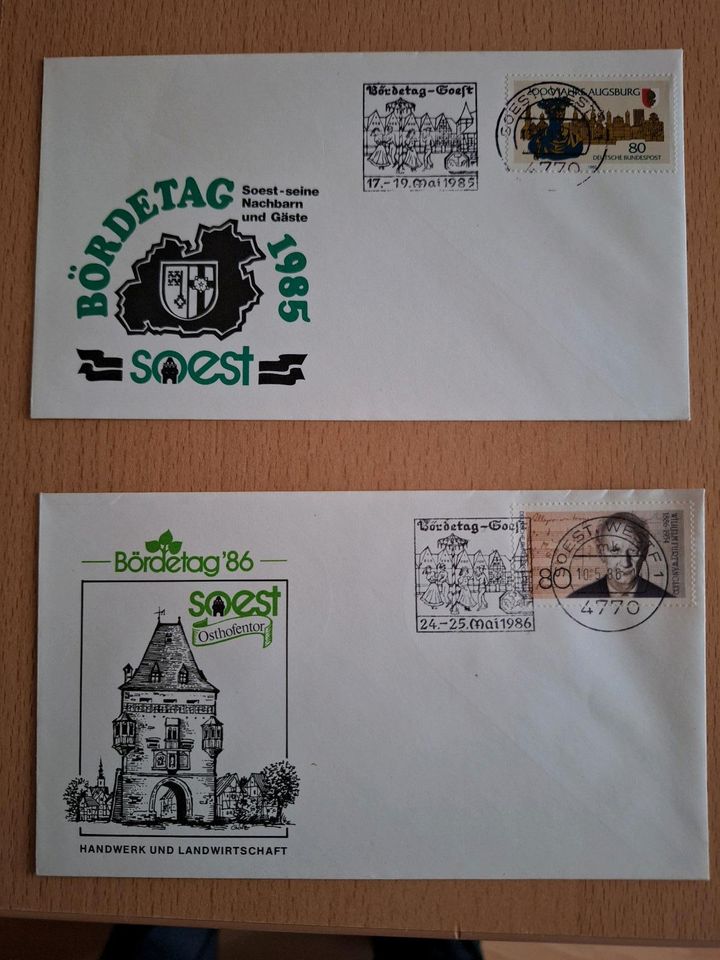 Ersttagsbriefe 1985-1994 Bördetag Soest in Soest