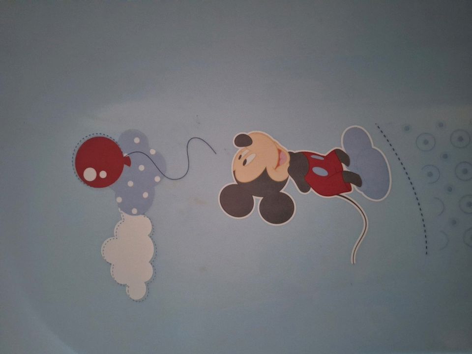 Babywanne hellblau Mickey Mouse in Münchsteinach