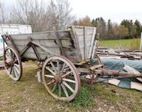 großer Leiterwagen Ackerwagen Holzrad Dekoration Garten selten Sachsen-Anhalt - Südharz Vorschau