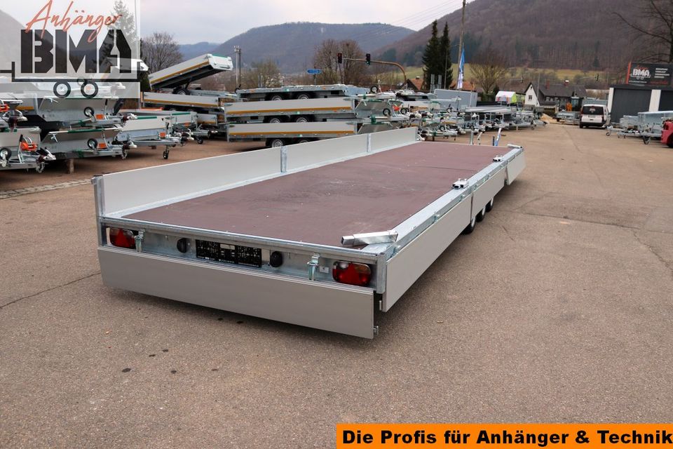 EDUARD MEGA Hochlader Anhänger 3-Achser 856x220x30 3500kg in Mühlhausen im Täle