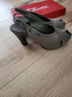 S.oliver Sandalen Schuhe Taupe Leder Gr.39 Niedersachsen - Lüneburg Vorschau