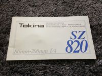 Tokina SZ 820 Gebrauchsanleitung / Bedienungsanleitung Kr. München - Ismaning Vorschau