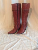 Neue Lederstiefel, rot, Gr. 37, ungetragen Wandsbek - Hamburg Eilbek Vorschau