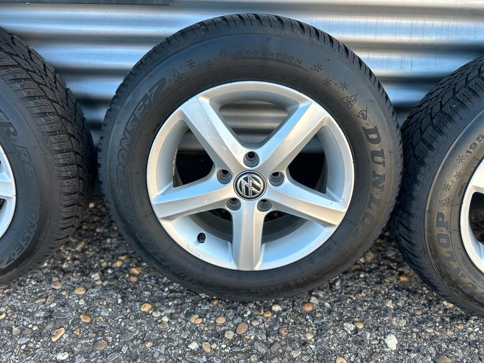 4x originale Vw Golf 7 5G0 195/65R15 91T Winterradsatz ET43 in Sindelfingen