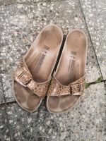 Birkenstock Madrid 38 schmal braun rosegold stone Sachsen - Lichtentanne Vorschau