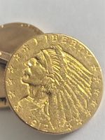 Manschettenknöpfe,4 echte Gold Münzen,900 Gold, Indian Head Schleswig-Holstein - Norderstedt Vorschau