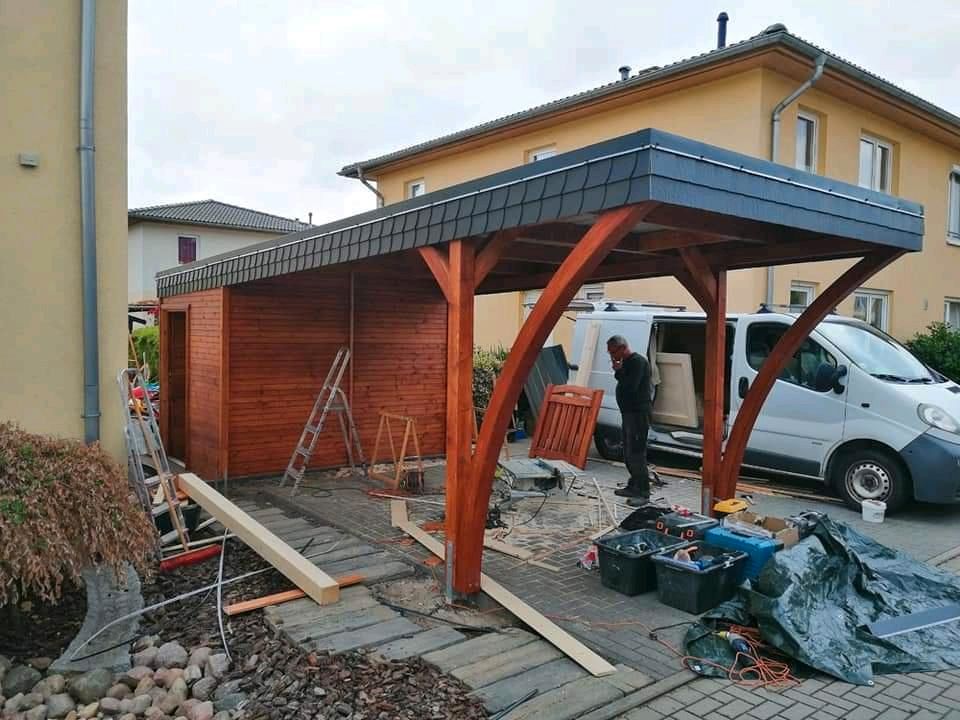 Holz Carport aus Polen / Massivholz/ Pfosten 14x14 in Berlin