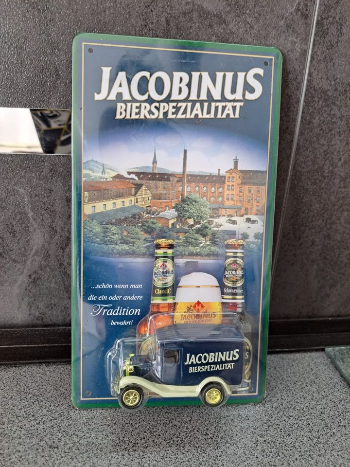 Mini Truck Blechschild Jacobinus Werbeschild mit LKW in Hessisch Lichtenau