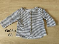 Strickjacke weiß-grau gestreift Mädchen Gr. 68 Bayern - Niederrieden Vorschau